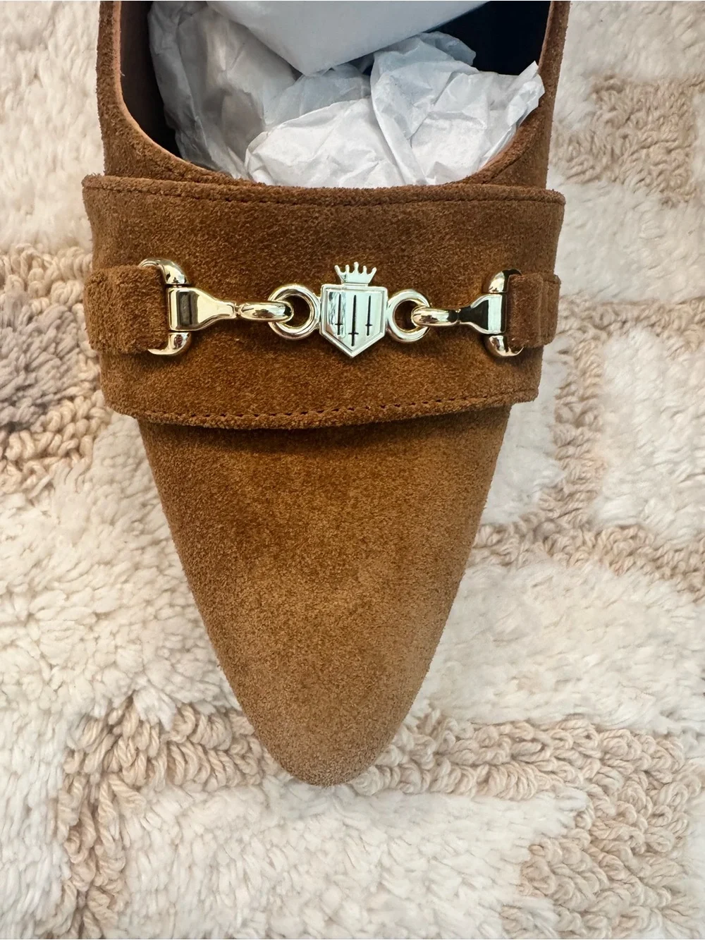 Fairfax & Favor Chantilly Heel Tan Suede